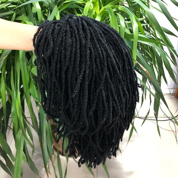 10-дюймовые короткие парики с дредами для женщин Парики из синтетического волокна Афро Curly Twist Парики Омбре Плетеный парик