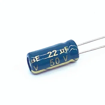 10 шт./лот 50 В 22 мкФ алюминиевый электролитический конденсатор размер 5 * 11 22 мкФ 20%