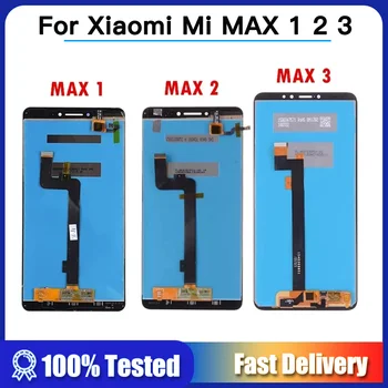 100% протестировано для Xiaomi Mi MAX 2 3 ЖК-дисплей Сенсорный экран Digiziter в сборе ЖК-дисплей с рамкой для Mi MAX 2 3 Замена ЖК-дисплея