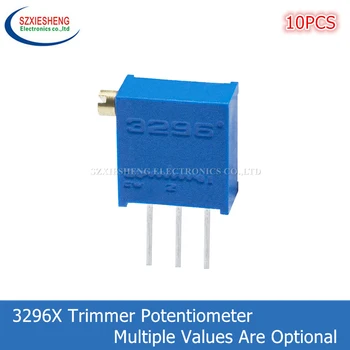 10PCS 3296X Многооборотный триммер Потенциометр Переменный резистор