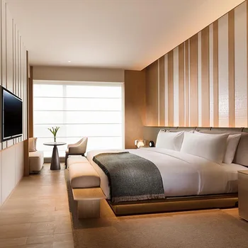 2022 Роскошная высококачественная дизайнерская мебель для гостиничных номеров, кроватей, изголовья кроватей, набор мебели для комнаты