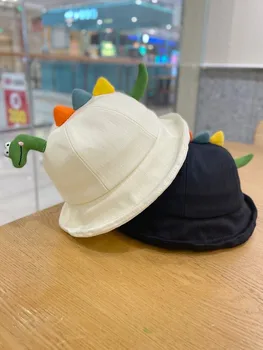 2023 Весна Новая детская шапка для девочек Мода Солнцезащитная защита от солнца Купол Ведро Шляпа Шляпа Мальчика Шапка