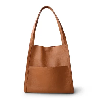 2023 Новая женская сумка Женские роскошные сумки через плечо Lady Soft 100% воловья кожа Ниша Дизайн Сумка-ведро