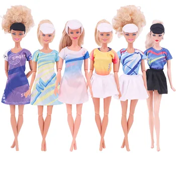 28 см Кукла 11,5 дюймов Кукла Барби Пеленальная одежда Повседневное спортивное платьеТеннисная одежда