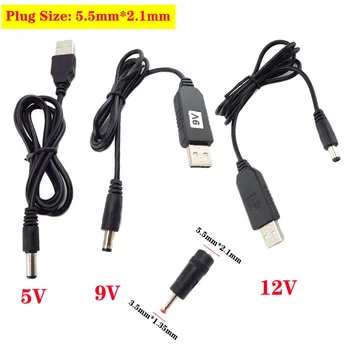 5 В 9 В 12 В тип A USB Power Boost Line Модуль постоянного тока Step UP Кабель адаптера USB-преобразователя 5,5 мм * 2,1 мм Разъем кабеля питания