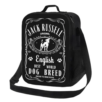 Brand Design Jack Russell Terrier Изолированная сумка для ланча для кемпинга Путешествия Горжусь тем, что у меня есть холодильник для собак Thermal Bento Box Женщины Дети