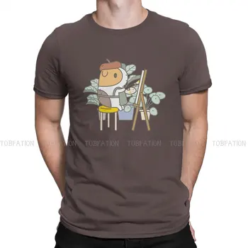 Bubu Pig Painter Graphic TShirt Guinea Style Топы Удобная футболка Мужчины с коротким рукавом Специальная подарочная одежда