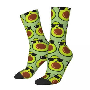 Cool Avocado Fruit Socks Аксессуары для мужчин Женщины Экипаж Носки Мягкие Замечательные подарки