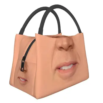  Custom Nicolas Cage Lunch Bags Мужчины Женщины Термоохладитель Изолированный ланч-бокс для офисных путешествий Фрукты Свежая сумка для хранения