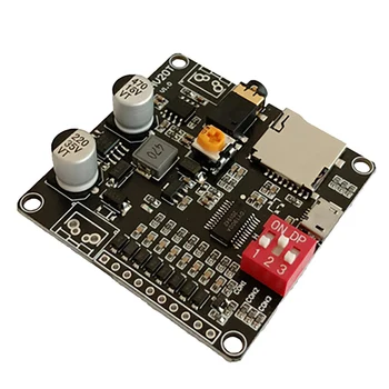 DY-HV20T Модуль воспроизведения голоса 12 В / 24 В Источник питания 10 Вт / 20 Вт Усилитель Поддержка карты Micro-SD MP3 Музыкальный плеер для Arduino