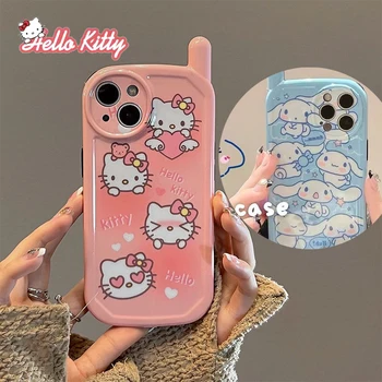 Hello Kitty Чехол для телефона для IPhone 13Promax 12Pro 11Promax Силиконовый Устойчивый к падению Xr Xs Max Крышка Оболочки Мягкие Мультяшные Девушки Милые