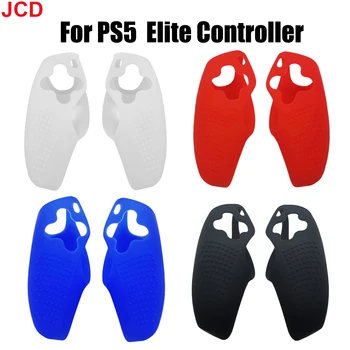JCD 1 пара Раздельный силиконовый чехол Чехол Чехол С Противоскользящими Частицами Для PS5 Edge Elite Покрытие Контроллера Skin Для PS 5 Elite Ручка