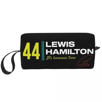 Lewis Hamilton 44 Косметичка для женщин Косметичка Сумки Автогонки Путешествия Водонепроницаемая сумка для туалетных принадлежностей Сумка-органайзер