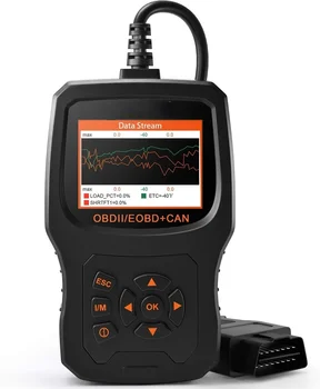 OBD2 Сканер автомобильного считывателя кодов Диагностический сканер с улучшенным определением кода и обновленным графическим отображением состояния батареи