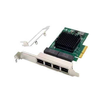 PCI-E X4 Серверная сетевая карта BCM5719 4-портовый серверный адаптер RJ45 Gigabit Ethernet Сетевая карта PCI-E