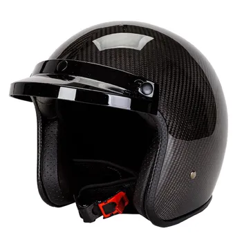 RHR шлем ручной работы из углеродного волокна Мотоциклетный шлем, одобренный DOT ECE 3/4