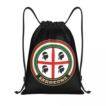 Sardegna Quattro Mori Рюкзак на шнурке Спортивная спортивная сумка для женщин и мужчин Флаг Сардинии Shopping Sackpack