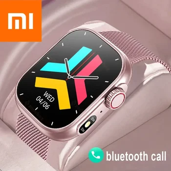 Xiaomi Call Smart Watch Женские смарт-часы с пользовательским циферблатом Водонепроницаемые часы для температуры тела Полностью сенсорные часы для Android IOS