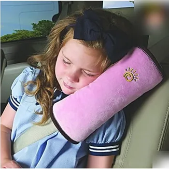  Боковая подушка для сна 28 * 9 * 8 см Детская безопасность Защита шеи Плечевой накладка Подушка ремня безопасности В машине Для детей Подушка для взрослых