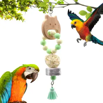 Большие игрушки для птиц Красочные игрушки для жевания птиц Игрушки для укуса для какаду Африканская серая корелла и волнистые попугайчики Уход за зубами и