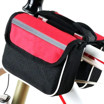 Велосипедные сумки Велосипедная сумка три в одном / Седельная сумка для горного велосипеда Сумка для передней балки Сумка-трубка / Аксессуары для езды на велосипеде