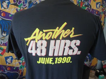 Винтажные 90-е Еще 48 часов 1990 Эдди Мерфи Ник Нолти Одиночная футболка