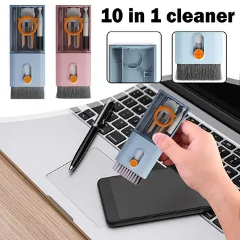 Губка Экран Канцелярские принадлежности 10 в 1 Набор для чистки ноутбука Компьютер Многофункциональный набор для чистки наушников