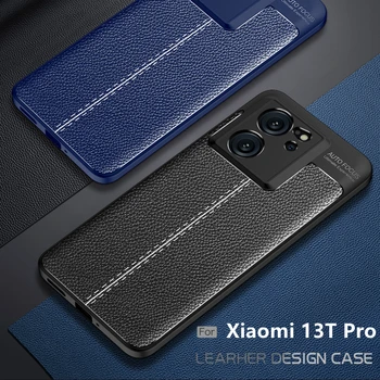  Для Xiaomi 13T Pro Чехол Xiaomi Mi 13T Pro Capas Ударопрочный бампер телефона Задняя часть ТПУ Мягкая кожа Для Fundas Mi 13T Pro Чехол