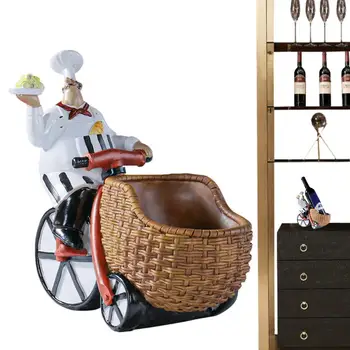 Забавный держатель для винных бутылок Настольный держатель для вина в европейском стиле, стойка для шеф-повара, езда на велосипеде, дизайн, креативное европейское украшение для бара
