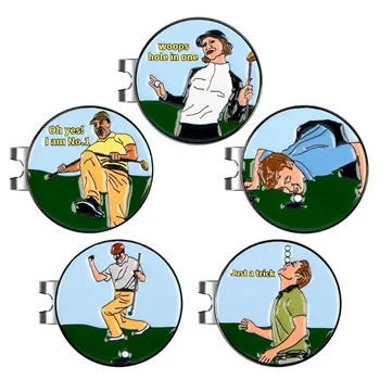  Зажим для положения мяча для гольфа 25 мм Металлический мяч Mark Mark Аксессуары для товаров для гольфа