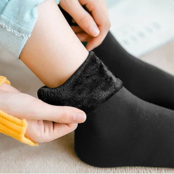 Зимние носки плюс шерстяные носки мужские и женские домашние носки для пар носки средней трубы термоноски зимние напольные носки