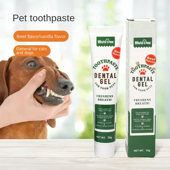 Зубная паста для домашних животных, зубная паста для собак, средства для чистки полости рта для собак, зубная паста для кошек со вкусом говядины, зубная паста со вкусом ванили для собак