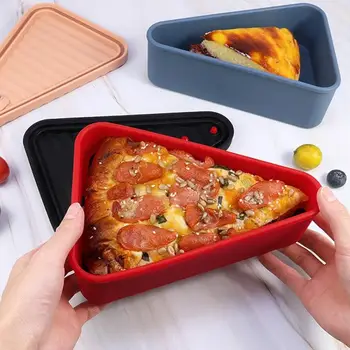  Коробка для пиццы Экономия места Пищевой силикон имеет множество применений Герметичная свежесть Легко хранить Компактный рабочий ланч-бокс Уплотнение ланч-бокса