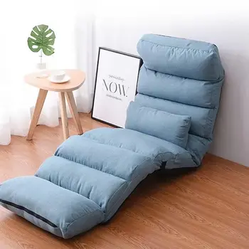  льняная ткань складной стул с нулевой гравитацией диван-кровать татами многопозиционный кожаный диван с откидной спинкой для ленивого мальчика