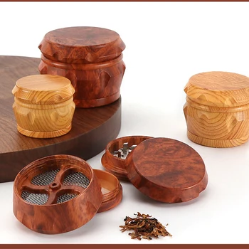 Мини-смоляная деревянная кофемолка для табака Творческое руководство Дробилка для специй с травами Аксессуары для курения