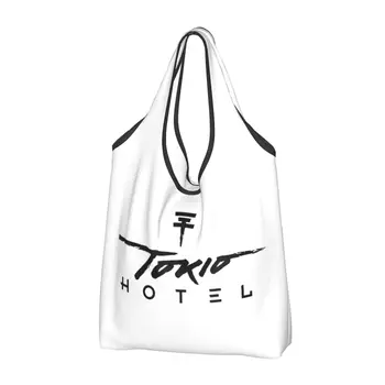 многоразовая сумка для покупок в отеле Tokio Rock Band для продуктов Складные сумки для продуктов Моющиеся большие сумки-тоут