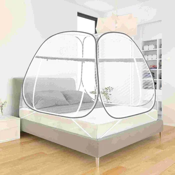 Москитная сетка Палатка Складная кроватная сетка Сетка для кроватей с полным покрытием Навес для палатки с двумя входами