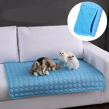 Моющееся одеяло для дивана для собак и кошек, дышащая кровать для домашних животных, диван, питомник, лежанки для собак, аксессуары для кошек, лето