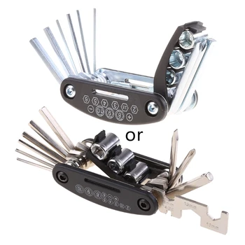 Набор инструментов для ремонта мотоцикла и мотоцикла с многофункциональным шестигранником 13 в 1 для ключа с многогранным ключом отвертка H7JD