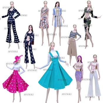 Набор одежды для куклы в нескольких стилях для куклы Барби Outifits Куртка Брюки Юбка Платья 1/6 Аксессуары для кукольного домика Детские игрушки