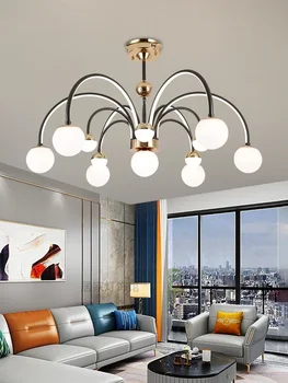 Новая люстра в гостиной Современный минималистичный и великолепный домашний минималистичный основной светильник Nordic