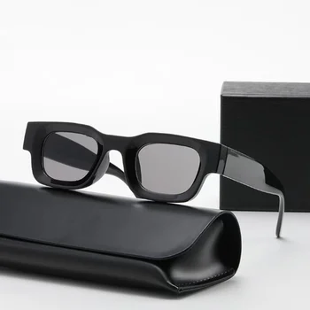  Новые маленькие квадратные поляризованные солнцезащитные очки Женские модные бренд прямоугольные солнцезащитные очки для мужчин Винтажные панк очки UV400 Oculos De Sol