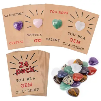 Открытка из искусственного кристалла в форме сердца Романтическая поздравительная открытка ко Дню святого Валентина с искусственными кристаллами в форме сердца Любовная открытка для нее