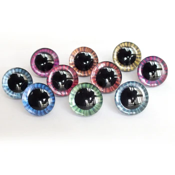 Плюшевые игрушечные глаза 10 цветов Радиальная диаграмма направленности Аксессуары для глаз DIY Аксессуары для изготовления кукол 12-40 мм 3D Безопасность Блестящие Игрушечные Глаза