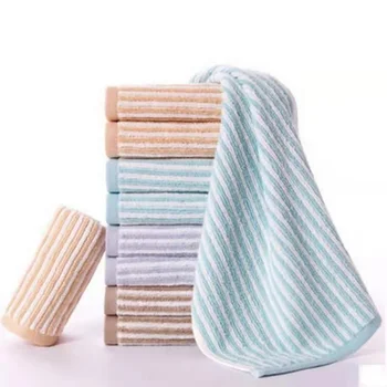 Полотенце из натурального чистого хлопка с пряжей для мытья лица Удобные, впитывающие и легко сохнущие полотенца Life Ванная комната