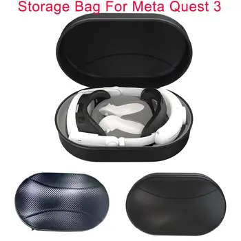Портативная защитная сумка для Meta Quest3 VR Оборудование на голове EVA Устойчивая к давлению жесткая сумка для хранения VR Accessor U1G6