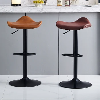  Регулируемые барные стулья Midcentury Дизайн Эстетичный Винтажный Современный Барный Стул Промышленные Поворотные Табуреты Altos Cocina Мебель