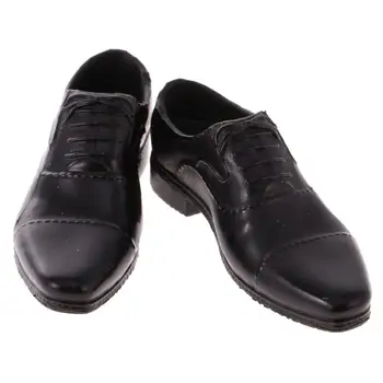  Резина в масштабе 1/6 Мужская кожаная обувь для 12-дюймовой мужской военной фигуры Экшн Обувь Мужская повседневная обувь Аксессуары для моделей