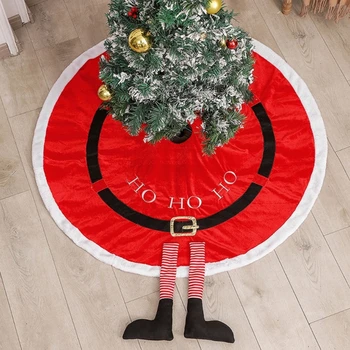Рождественская елка Юбка с ножками Дизайн Яркие цвета Идеальное праздничное украшение Праздничное настроение Внутренний наружный декор