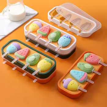 Силиконовая многоразовая геометрия DIY Ice Pop Mold Кухонные инструменты Форма для мороженого Форма для мороженого
